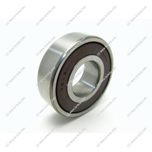 Sealed bearing mounted in pairs; fitted into the aluminum casing receiving the fan shaft for the air-cooled Rotax 2-stroke engines