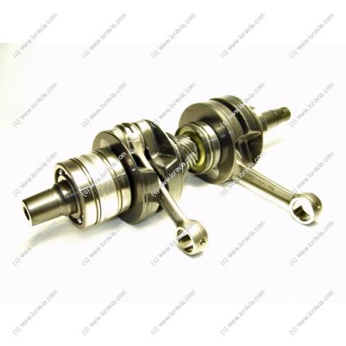 3rd Generation crankshaft for Rotax 582. Connecting rod small end bearings are supplied with the crankshaft  Part #887052