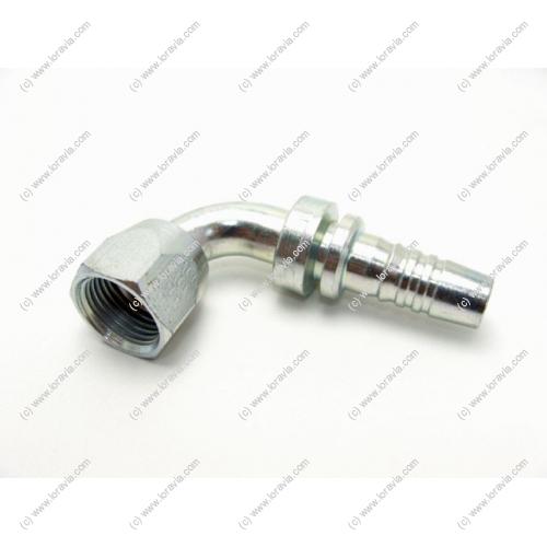 90 degree elbow. Compatible with the ADAPTABLE oil radiator equipped with its aluminum reducer coupling.  Part #107211