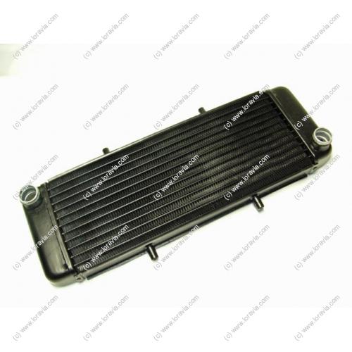 ADAPTABLE radiator for Rotax 912 Series engines - Small model for water cooling circuit   Dimensions: 40 x 14 cm  Mounts with 4 x m6, 15cm between mounting points  Part #107101
